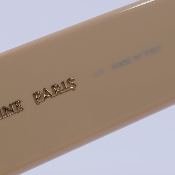 Celine CL40308U 57B TRIOMPHE Sunglasses Beige Cat Eye Frame, Grey Lenses - Picture 9 of 13